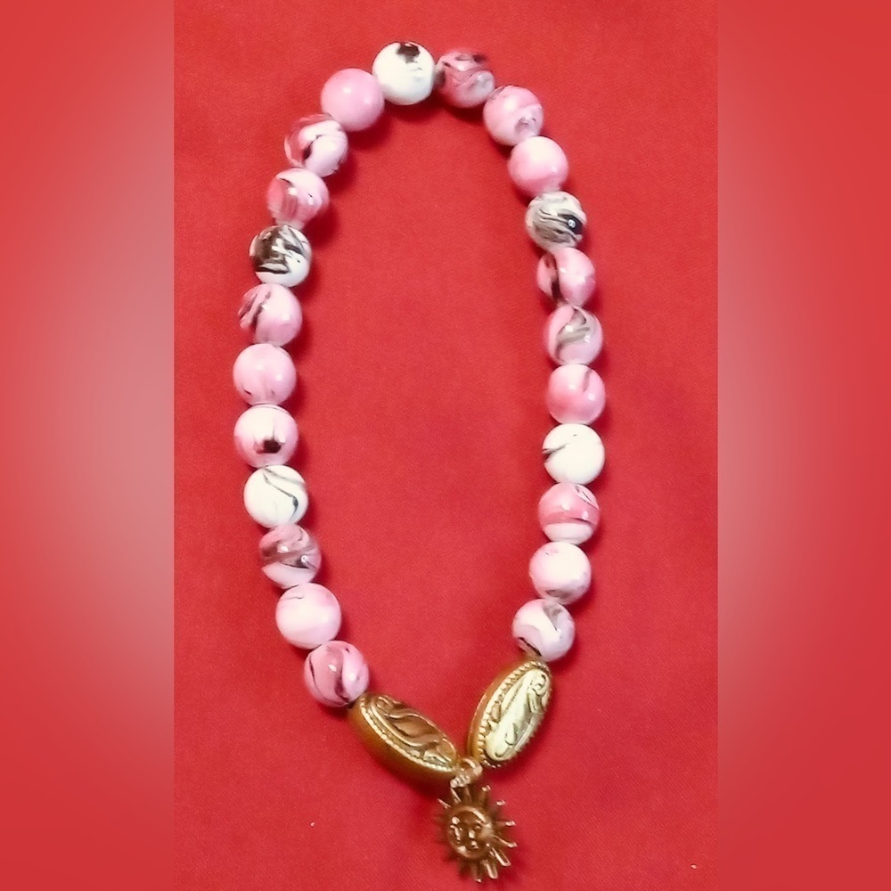 ⭐️2 FOR 12⭐️ BEAUTIFUL HAND CRAFTED  ELASTIC STRING 7” BEADED BRACELET⭐️